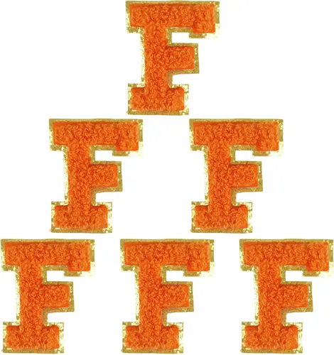 Vista 85 de 6 parches de letras de felpilla autoadhesivas de 2 pulgadas, parches de letras universitarias de la A a la Z, parche de reparación bordado