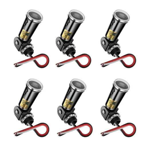 Vista 19 de Greencycle Interruptor de luz basculante negro de un solo polo, interruptor de luz de paleta de 15 amperios, interruptores Sp blancos, 120V-277V CA