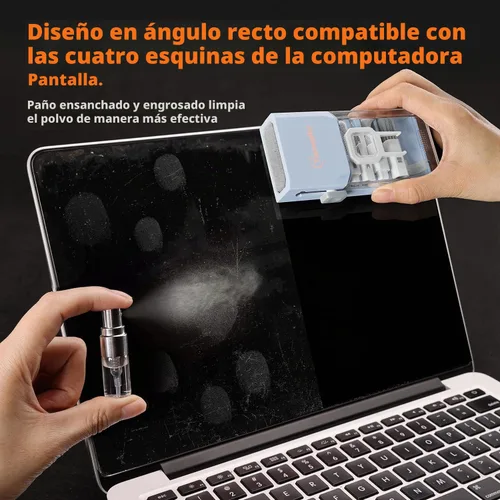 Vista 3 de Tassmpitor Kit de limpieza de teclado y portátil para pantalla de Morandi Azul Claro
