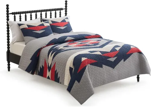 Vista 11 de Pendleton Juego de edredón individual – Juego de edredón de 2 piezas 100% algodón con funda, ropa de cama suave y ligera para cama