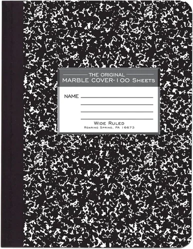 Vista 9 de Roaring Spring Paper Products, cuaderno para composición, 4 paquetes (77328), Negro individual