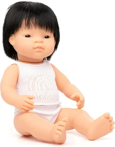 Vista 2 de Miniland Muñeca Niño Asiático 15'' (Caja) - Hecho en España, Anatómicamente Correcto, Calidad