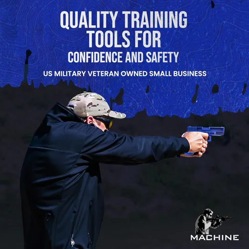Vista 8 de Pistola de entrenamiento de polímero de plástico duradero, pistola de entrenamiento ligera y realista para taladros de fuego secos seguros