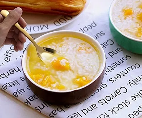 Vista 8 de Cucharas de sopa de acero inoxidable, juego de 6 cucharas de sopa de peso pesado, cucharas de sopa chinas, cucharas de ramen pulidas con espejo
