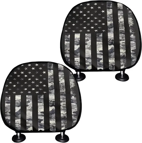 Vista 29 de Funda personalizada para reposacabezas de asiento de automóvil, regalos personalizables, transpirables, paquete de 2 fundas de cojín para asiento