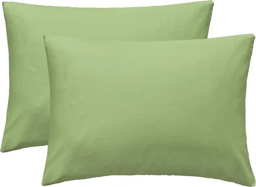 Vista 10 de iMaylex Fundas de almohada suaves 100% algodón egipcio con cierre de cremallera, acogedoras y ligeras, juego de 2, albaricoque, estándar, 20 x 26