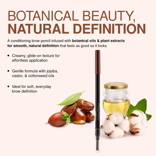 Vista 3 de Palladio Cosmetic Lápiz para cejas, Caoba