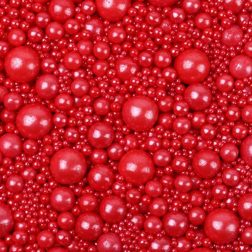 Vista 5 de Sentovac - Gránulos de azúcar con perlas doradas brillantes para decoración de pasteles, tamaño mezclador, 1 botella de 4.23 onzas, decoración