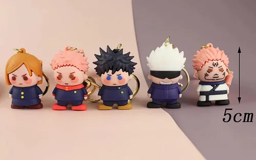 Vista 4 de SXTQFDC Anime Jujutsu Kaisen Llavero Sukuna Yuji Itadori Llavero Bolsa Adornos