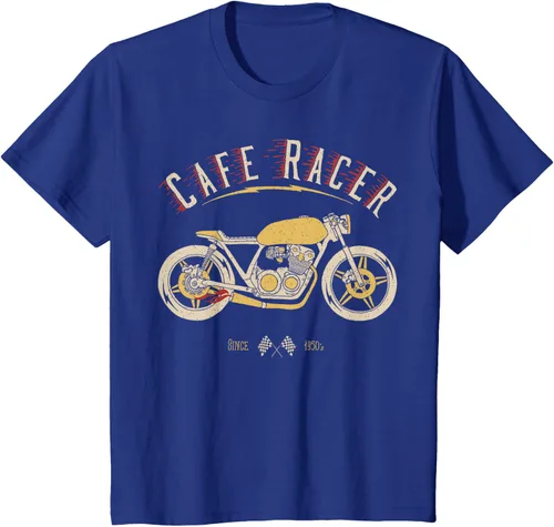 Vista 51 de Camiseta Cafe Racer - Old School - Camiseta de motocicleta vintage Negro