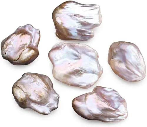 Vista 8 de LE SKY 2 unids perlas barrocas sin agujero natural cultivado agua dulce irregular perla perla original para la fabricación de joyas