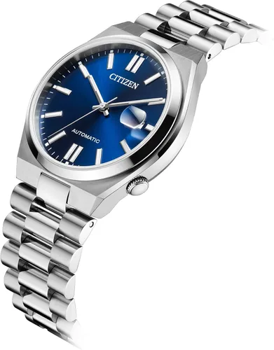 Vista 5 de Citizen Tsuyosa - Reloj deportivo automático de lujo para hombre Esfera azul
