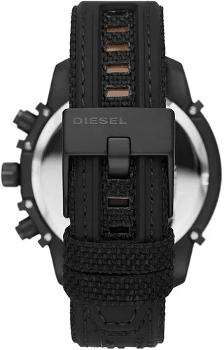 Vista 3 de Diesel GRIFFED Chronograph Watch with Black Leather Strap for Men DZ4556
