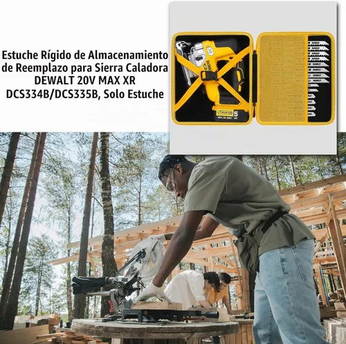 Vista 3 de khanka Funda para sierra caladora DEWALT 20V MAX XR DCS334B/DCS335B, solo funda