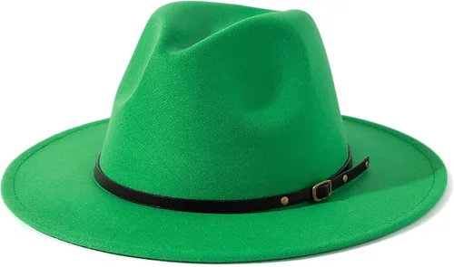 Vista 90 de Lisianthus - Sombrero con cinta con hebilla de ajuste, para mujer, modelo Fedora