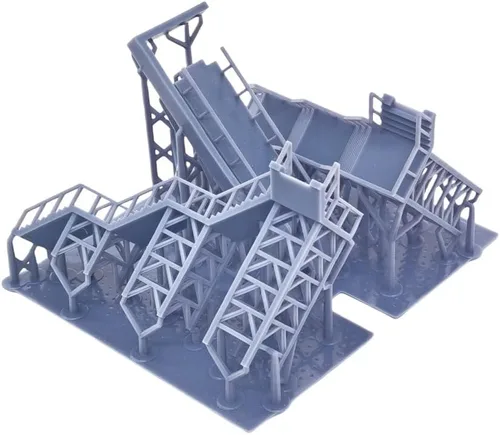 Vista 3 de Outland Models Pasarela aérea Estándar (2 escaleras) Escala 1:160 N