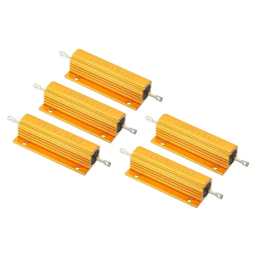 Vista 7 de PATIKIL Resistencia de carcasa de aluminio de 100 W 0.01 ohmios, paquete de 5 resistencias de carcasa de aluminio con carcasa de alambre enrollado