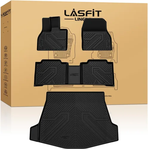 Vista 23 de LASFIT Alfombrillas para Toyota Tacoma 2005-2011 (solo compatible con DoubleCab AutoTran)