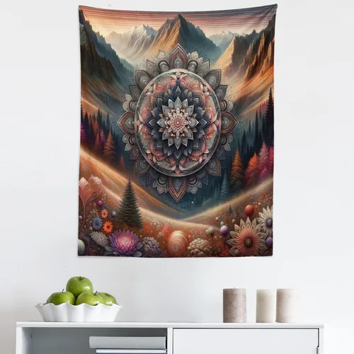 Vista 288 de Ambesonne Tapiz de arte afro, hombre negro fuerte con una corona de trazos impresión de pintura moderna, decoración de tela para colgar en la pared