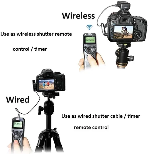 Vista 3 de Liberación de obturador remoto para Nikon, temporizador inalámbrico de liberación de obturador, control remoto Pixel TW-283 DC0/DC2 para Nikon Z6 Z7
