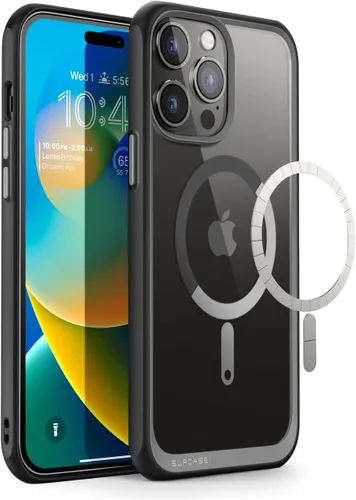 Vista 31 de SUPCASE Funda para iPhone 13 Pro (Unicorn Beetle Mag), [Compatible con MagSafe] [Protección de Grado Militar] Funda Protectora Delgada Transparente