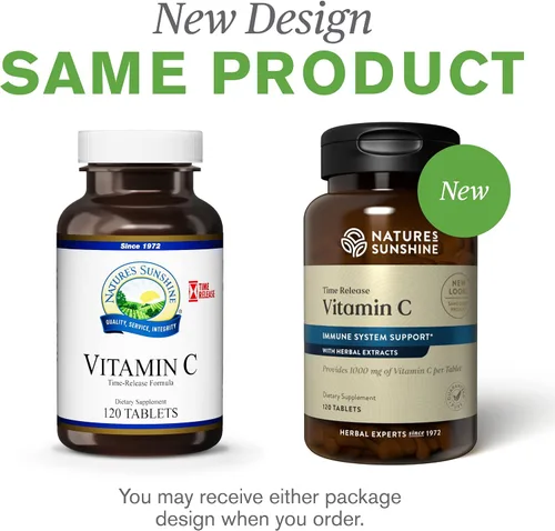 Vista 7 de Natures Sunshine Vitamina C Liberación temporal, 1000 mg, 120 tabletas Apoya el sistema inmunológico y apaga los radicales libres peligrosos