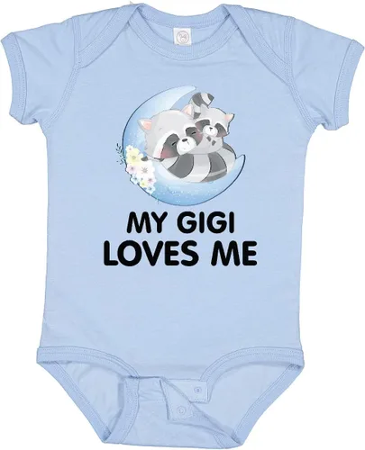 Vista 4 de inktastic Body de bebé Raccoon My Gigi Loves Me