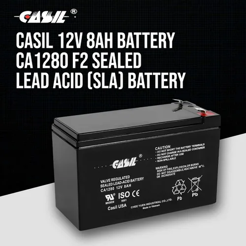 Vista 2 de Casil Batería de repuesto de 12V 8Ah compatible con Energy Power EP-SLA12-8T2 SLA, AGM, Rechargeable