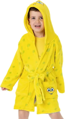Vista 3 de SpongeBob SquarePants Albornoz Niños Amarillo Personaje Pijama Bata