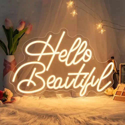 Vista 12 de Looklight Letrero de neón de Navidad "Baby It's Cold Outside" para decoración de pared, luces LED para bar, fiesta, habitación, tienda, ventana