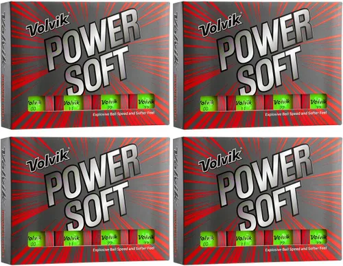 Vista 10 de Volvik Power Soft Explosive Ball Speed Golf Balls Set de regalo de 4 docenas