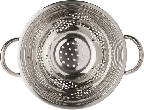 Vista 3 de EURO-WARE Colador de acero inoxidable de alta calidad para pastas o lavado de frutas, verduras, ensaladas y más con acabado decorativo de cobre