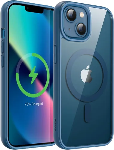 Vista 8 de JETech Funda magnética para iPhone 13 mini de 5.4 pulgadas, compatible con MagSafe, a prueba de golpes, marco de TPU mate de color sólido, parte