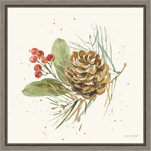 Vista 18 de Amanti Art Lienzo enmarcado para pared, 22 x 22 pulgadas, flores de invierno VI por Lisa Audit, lienzo enmarcado para pared, obras de arte