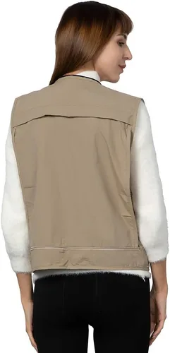 Vista 3 de Chaleco de malla transpirable para mujer, chaleco de pesca para fotógrafo, chaleco de viaje con bolsillos