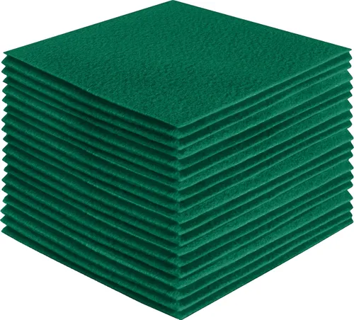 Vista 110 de FabricLA Hojas de fieltro acrílico para manualidades, cuadrados de fieltro precortados suaves de 4 x 4 pulgadas (3.9 in x 3.9 in), utiliza hojas