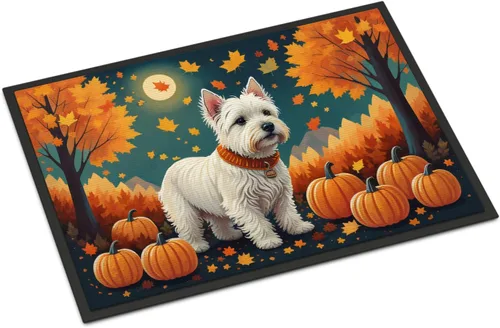 Vista 73 de Caroline's Treasures DAC1041MAT - Tapete de algodón de Tulear para puerta delantera, 18 x 27 pulgadas, para interiores y exteriores, para entrada