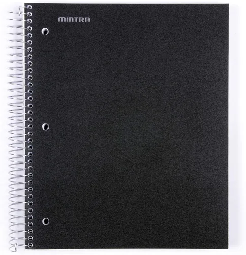 Vista 16 de Mintra Office Cuadernos de Espiral Duraderos, 5 Materias (Hielo Ártico, Rayado Universitario 1pk)