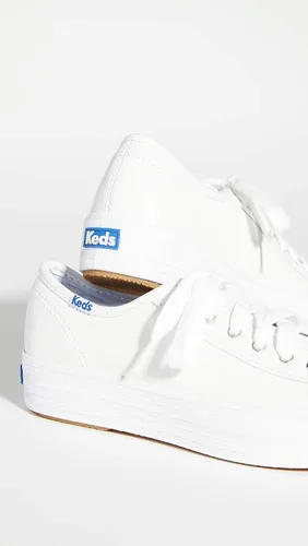 Vista 5 de Keds Tenis de cuero Triple Kick para mujer