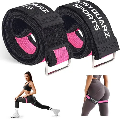 Vista 8 de Booty Bands for Working Out, Blood Flow Restriction Bands for Women/Men, Adjustable Velcro Occlusion Resistance Bands BFR Training Bands for Glutes
