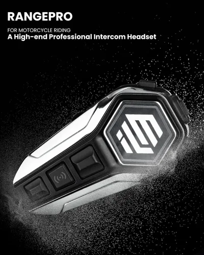 Vista 4 de ILM Casco de motocicleta de cara completa DOT ECE Powersports (negro mate, S) y auriculares Bluetooth con sistema de alta fidelidad