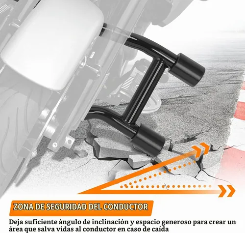 Vista 4 de Engine Guard Flat-Out Crash Bar for Harley Touring 2014-2026 Black-Touring Engine Guard 14-26
