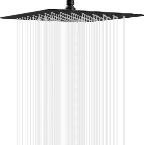 Vista 8 de Esnbia 10" Rain Shower Head, Stainless Steel Rainfall Ceiling Mount Shower Head, 2.5 GPM Water Flow, Brushed Gold