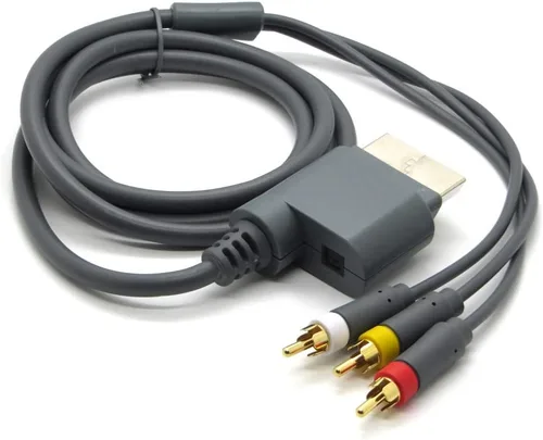 Vista 2 de WICAREYO AV Audio Video Cable Óptico Cable Compatible para Consola Xbox 360 Videojuegos