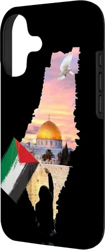 Vista 2 de Boy Hold Palestine Map Flag Jerusalem's City Palestinians Case for iPhone 17