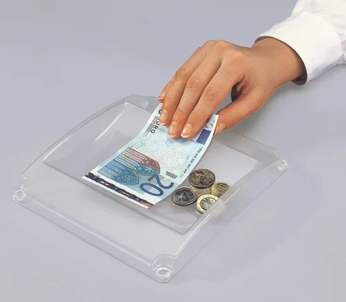 Vista 3 de Sigel ZB141 Bandeja de dinero estándar, transparente, 7.09 x 7.48 x 1.18 pulgadas