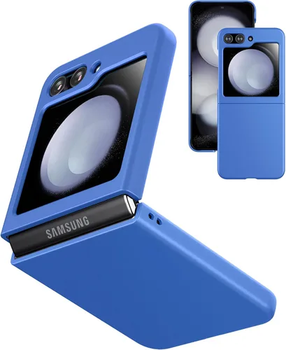Vista 8 de Foluu Funda delgada para Samsung Galaxy Z Flip 5, con protector de pantalla frontal integrado, funda protectora de policarbonato mate ultradelgada