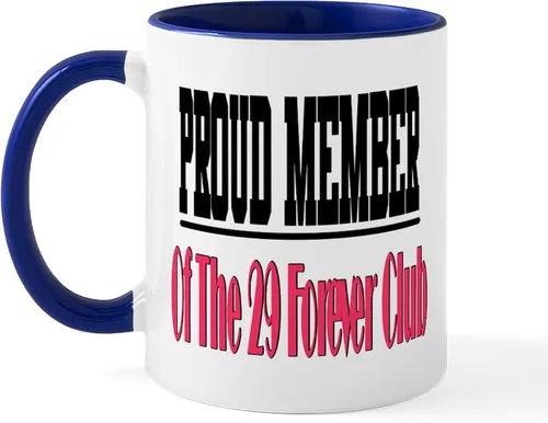 Vista 6 de CafePress 29 Forever Club Mug Taza de café de cerámica de 11 oz (11.0 fl oz)