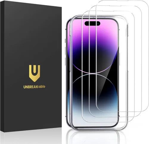Vista 21 de UNBREAKcable Protector de pantalla de vidrio templado inastillable para iPhone SE 2022/SE 2020, iPhone 8/7 [paquete de 3] [99.99% transparente HD]