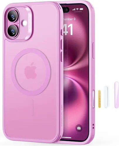 Vista 52 de ESR Funda para iPhone 14 Plus, compatible con MagSafe, protección de grado militar a prueba de golpes, resistente al amarillamiento, funda magnética